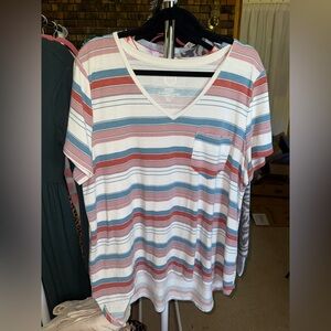 Maurice’s Striped V-Neck T-Shirt